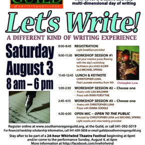 Let’s Write! (writing event Aug&nbsp;3)